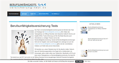 Desktop Screenshot of berufsunfaehigkeitsversicherung-test.de