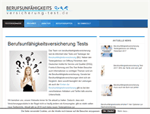 Tablet Screenshot of berufsunfaehigkeitsversicherung-test.de